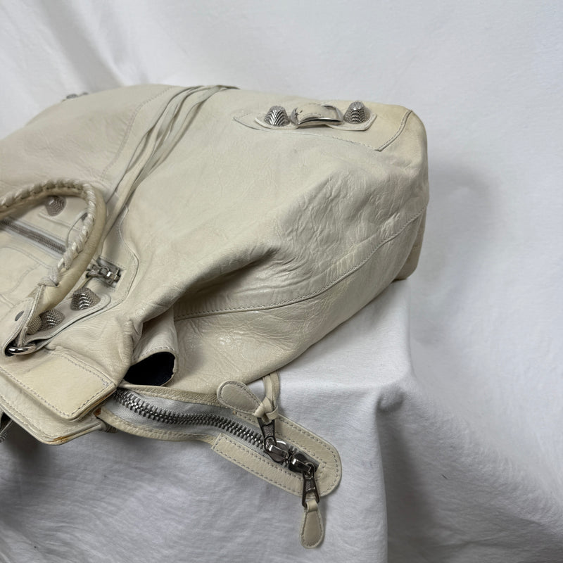 Balenciaga Giant Work Bag In Ivory