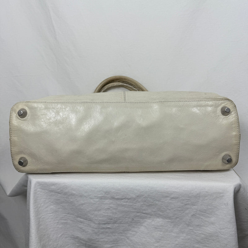 Balenciaga Giant Work Bag In Ivory
