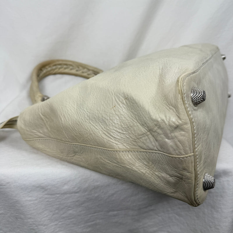 Balenciaga Giant Work Bag In Ivory