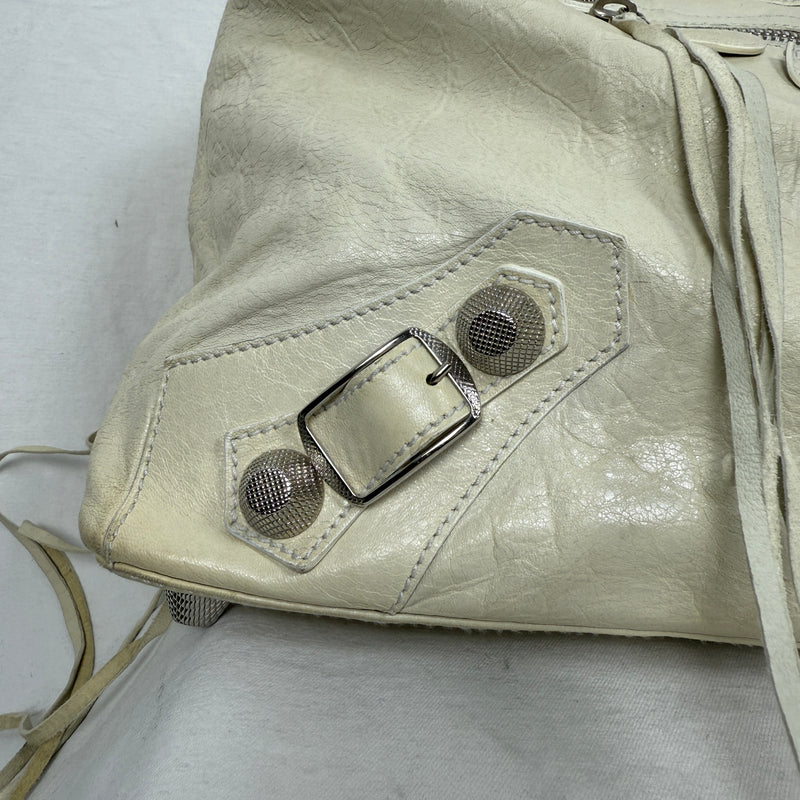Balenciaga Giant Work Bag In Ivory