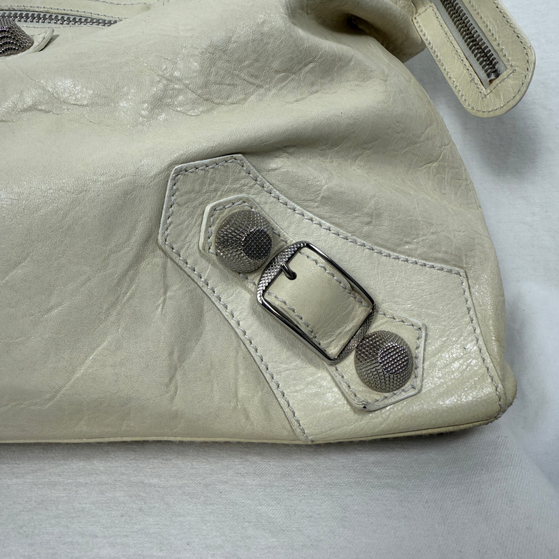 Balenciaga Giant Work Bag In Ivory