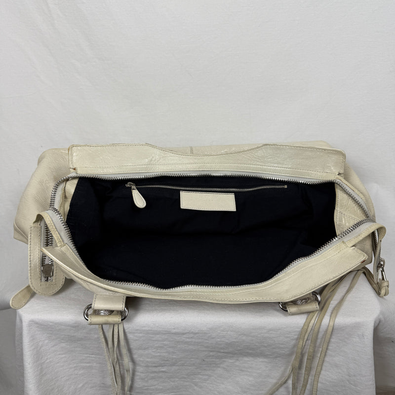 Balenciaga Giant Work Bag In Ivory