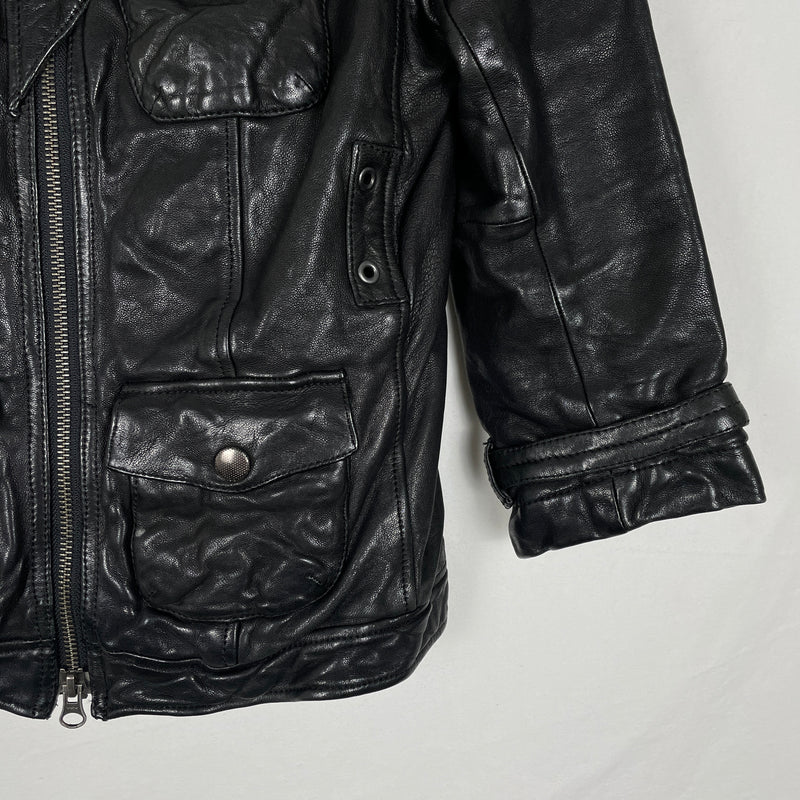 5351 Pour Les Femmes Leather Biker Jacket