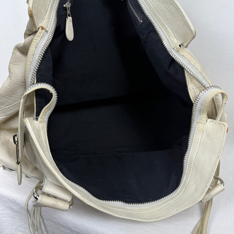 Balenciaga Giant Work Bag In Ivory