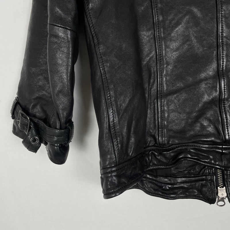 5351 Pour Les Femmes Leather Biker Jacket