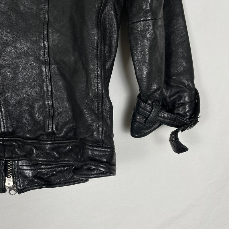 5351 Pour Les Femmes Leather Biker Jacket