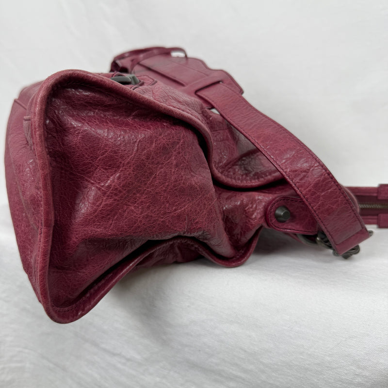 FW12 Balenciaga City Bag Wine Red