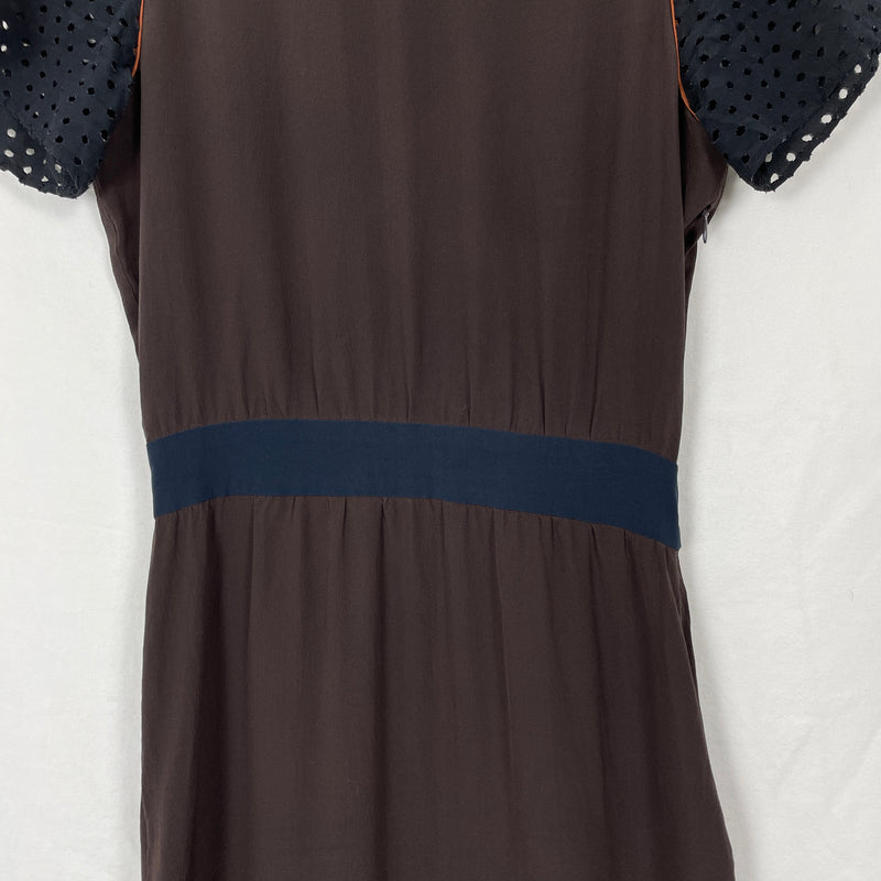 FW2008 Miu Miu Silk Multicoloured Cutwork Dress