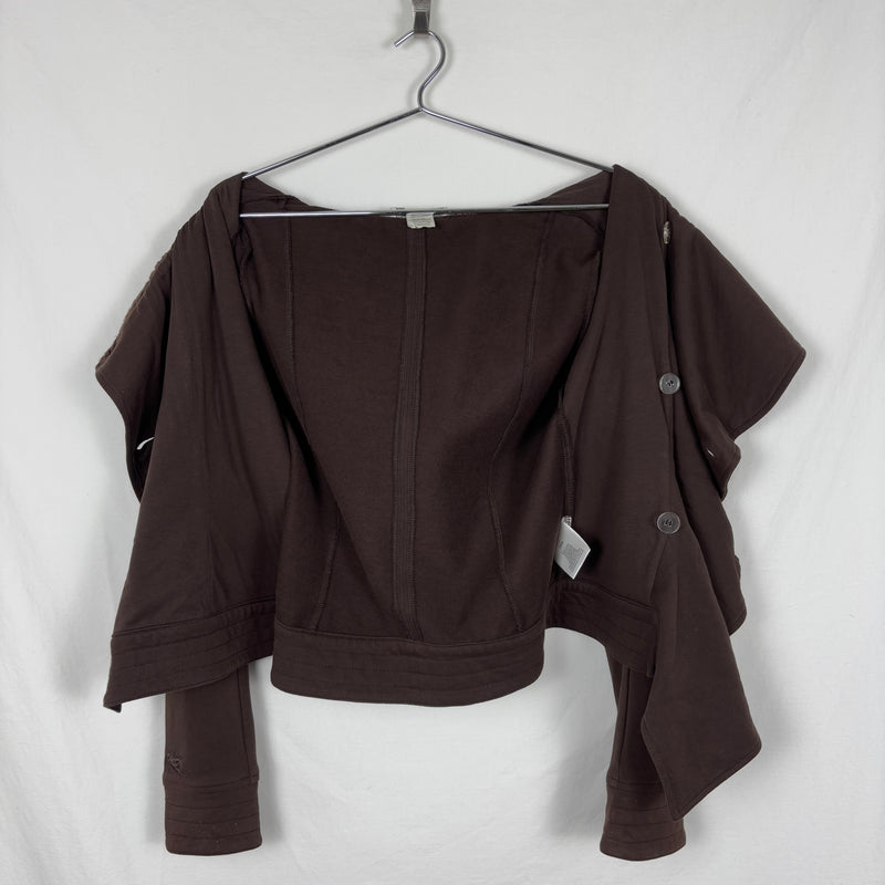 90s Parasuco Cropped Button Up Hoodie