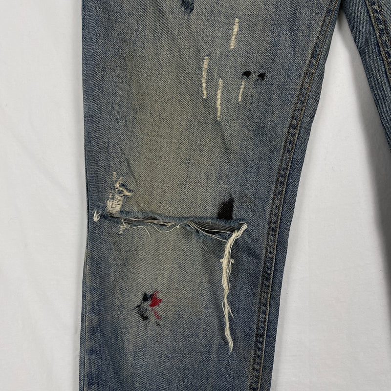 Dolce&Gabbana Paint Crush Denim Pants