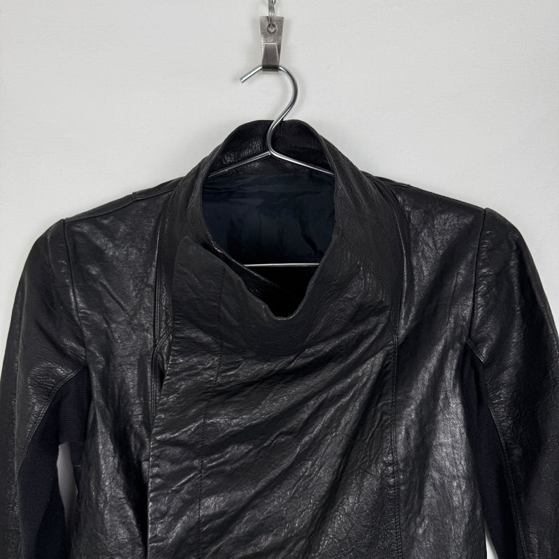 FW01 Rick Owens Button Up Leather Jacket