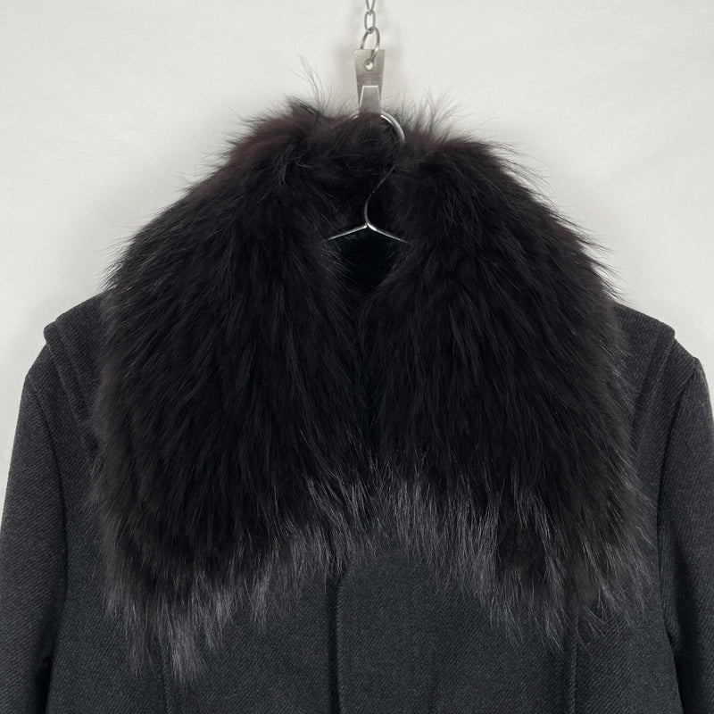 5351 Pour Les Hommes Fur Collar Coat