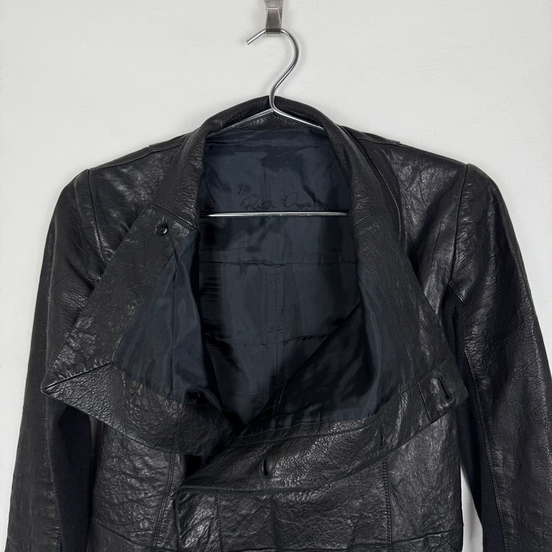 FW01 Rick Owens Button Up Leather Jacket