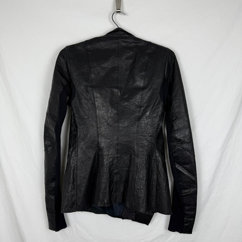 FW01 Rick Owens Button Up Leather Jacket