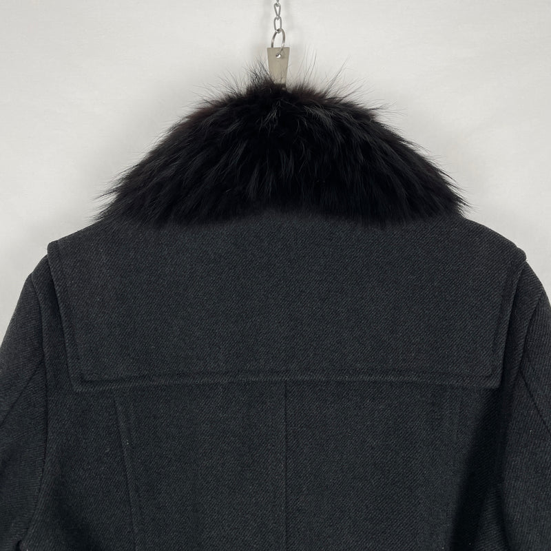 5351 Pour Les Hommes Fur Collar Coat