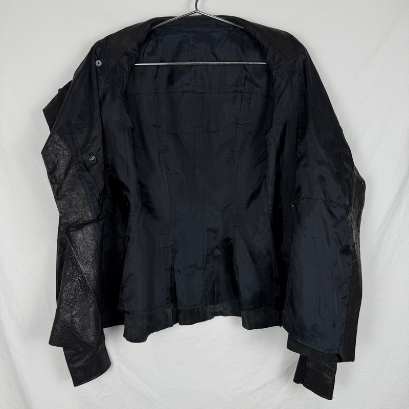 FW01 Rick Owens Button Up Leather Jacket