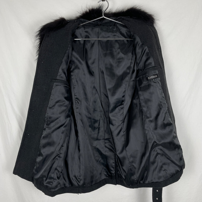 5351 Pour Les Hommes Fur Collar Coat