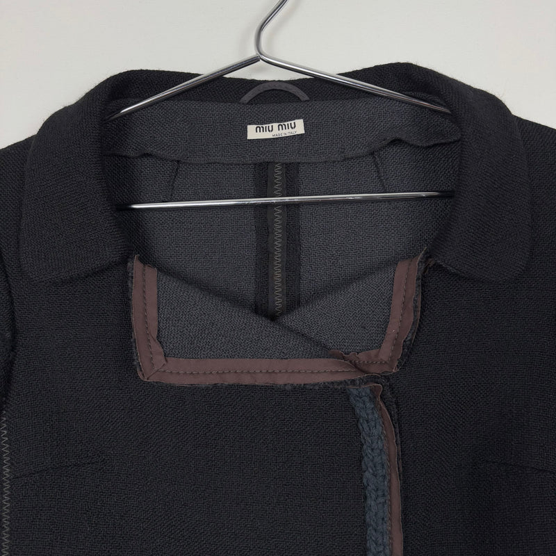 00s Miu Miu Cropped Wool Jacket
