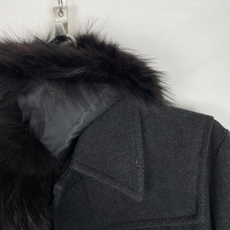 5351 Pour Les Hommes Fur Collar Coat