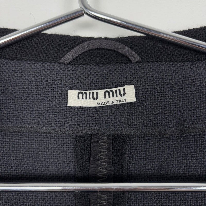 00s Miu Miu Cropped Wool Jacket