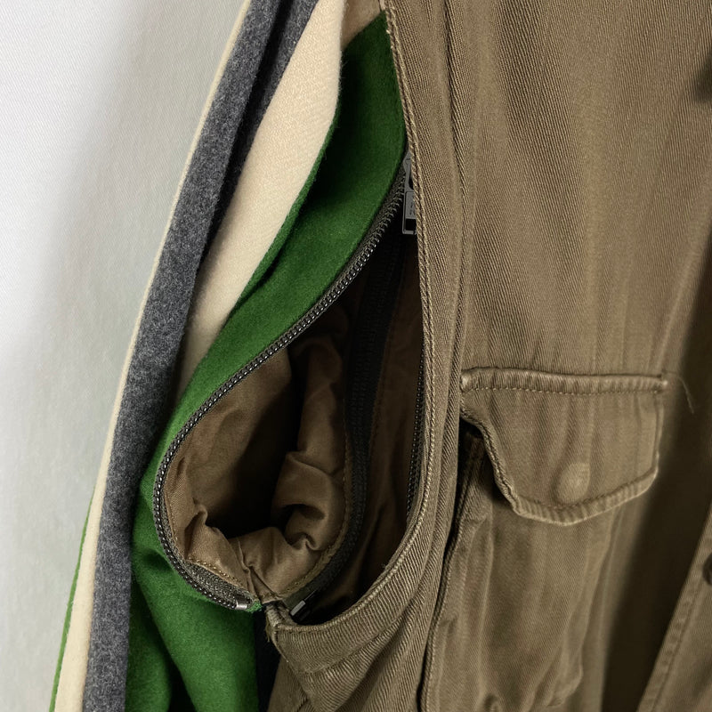 General Research Removable Sleeves Military Jacket