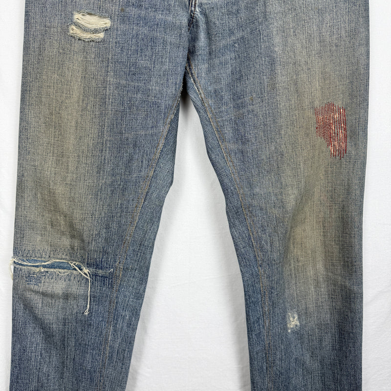 00s Dolce&Gabbana Distressed Tapered Jeans