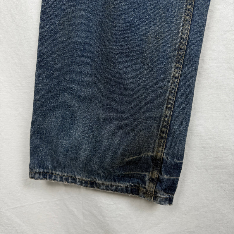 00s Rick Owens Slab Waxed Distressed Mudwash Jeans