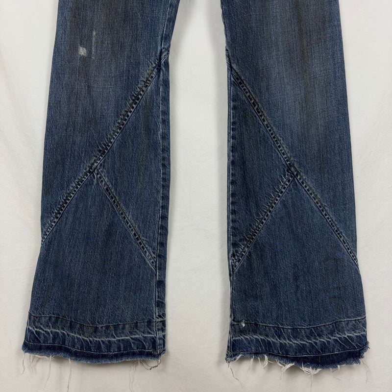 2001 Rick Owens Slab Spiral Cut Jeans