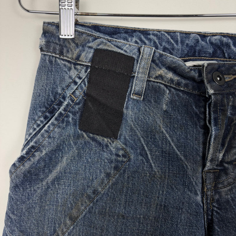 2001 Rick Owens Slab Spiral Cut Jeans