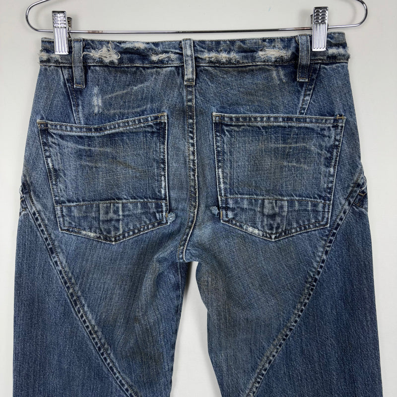 2001 Rick Owens Slab Spiral Cut Jeans