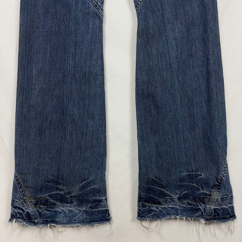 2001 Rick Owens Slab Spiral Cut Jeans