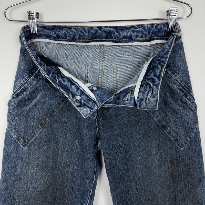 2001 Rick Owens Slab Spiral Cut Jeans