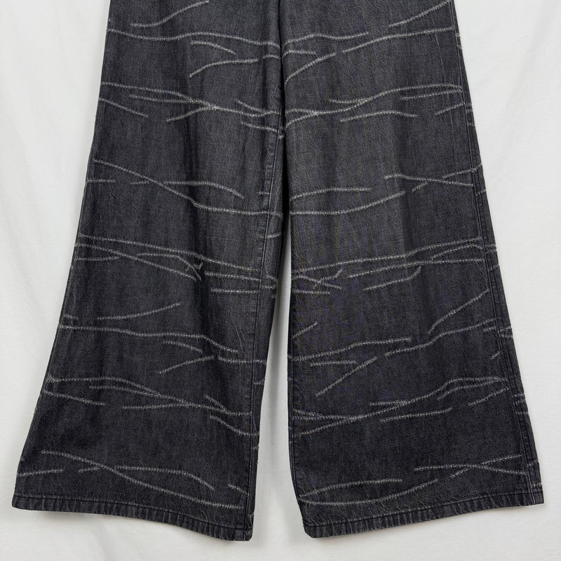 Issey Miyake Plantation Distress Denim Trousers