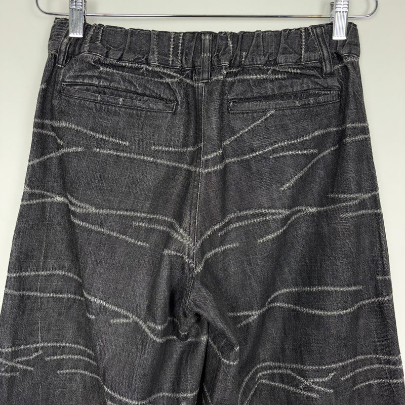 Issey Miyake Plantation Distress Denim Trousers