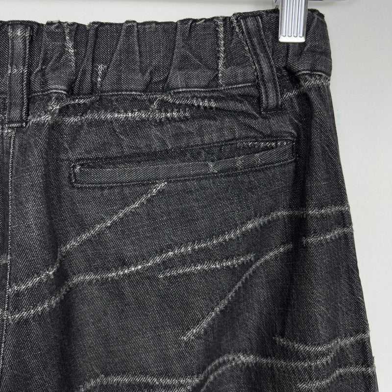 Issey Miyake Plantation Distress Denim Trousers