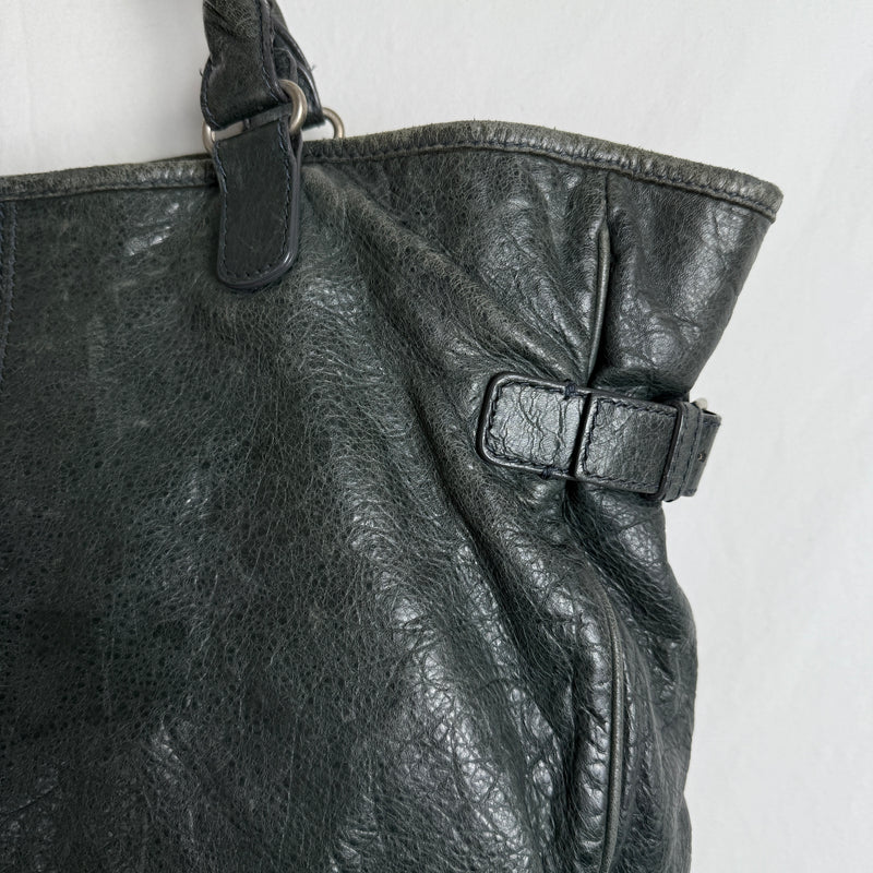 Balenciaga Hexagon Leather Tote Bag