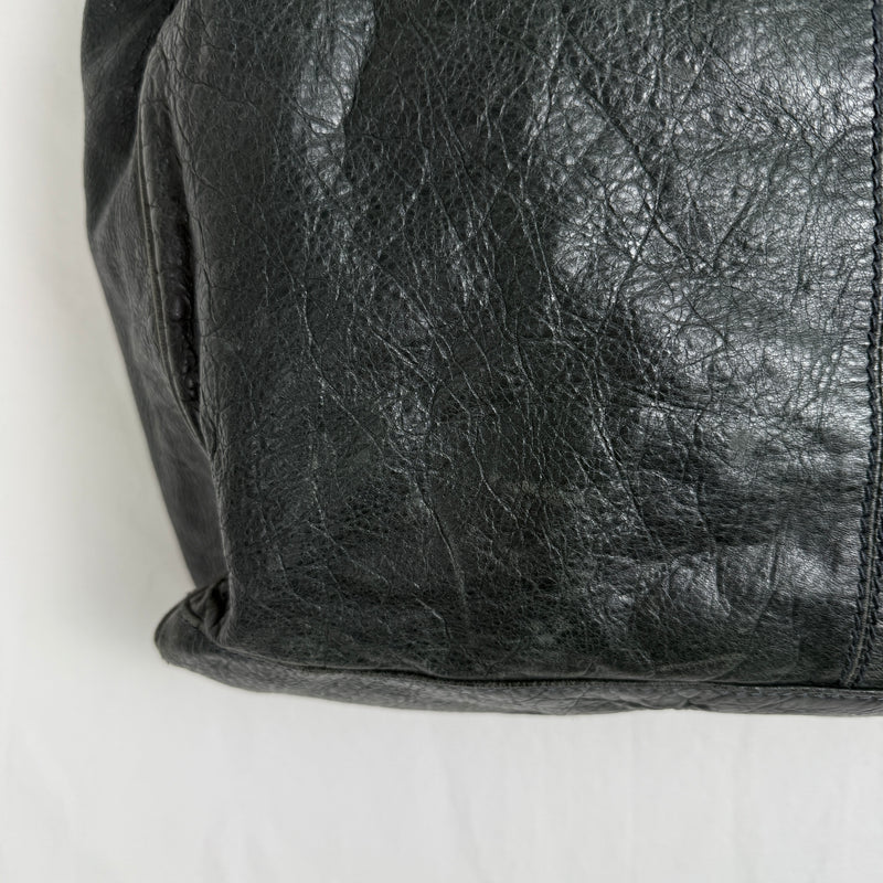 Balenciaga Hexagon Leather Tote Bag