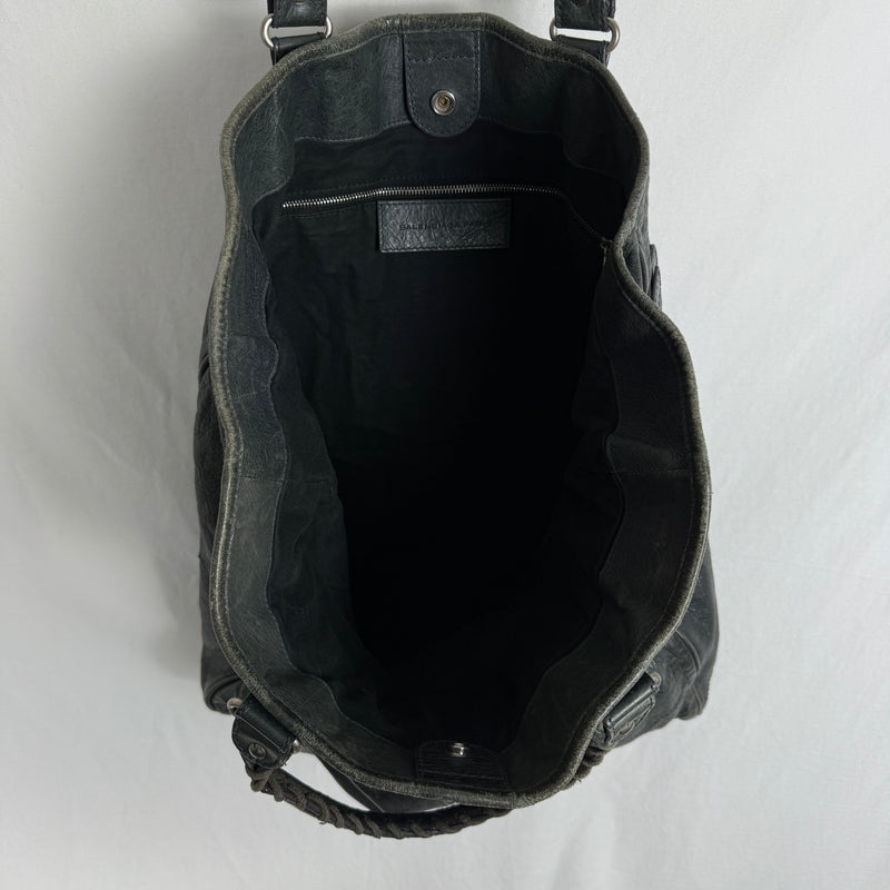 Balenciaga Hexagon Leather Tote Bag