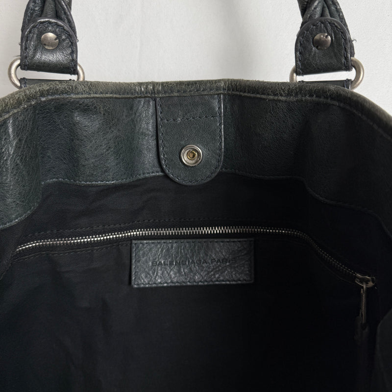 Balenciaga Hexagon Leather Tote Bag
