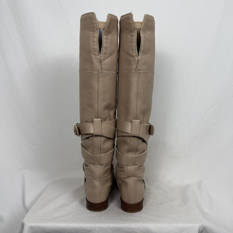 Chloe by Phoebe Philo Knee High Lined Riding Boots (Beige)