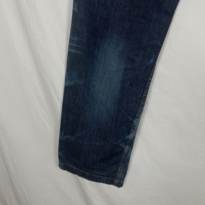 00s Dolce&Gabbana Laser Print Low Rise Jeans