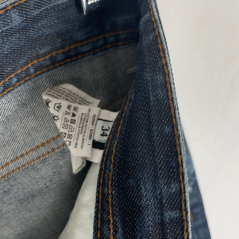 00s Dolce&Gabbana Laser Print Low Rise Jeans