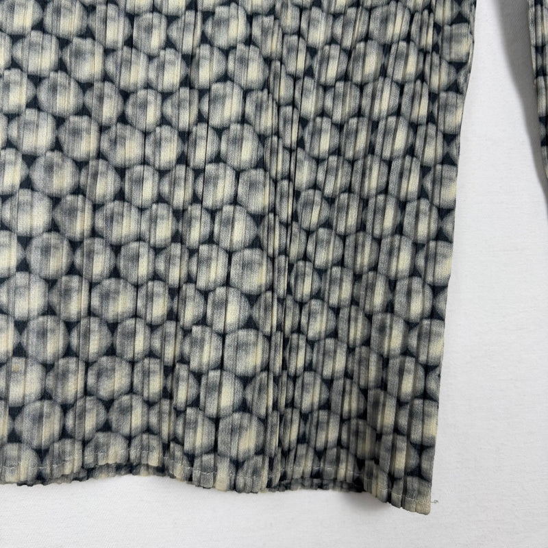 Pleats Please Moon Spotted Print Turtleneck