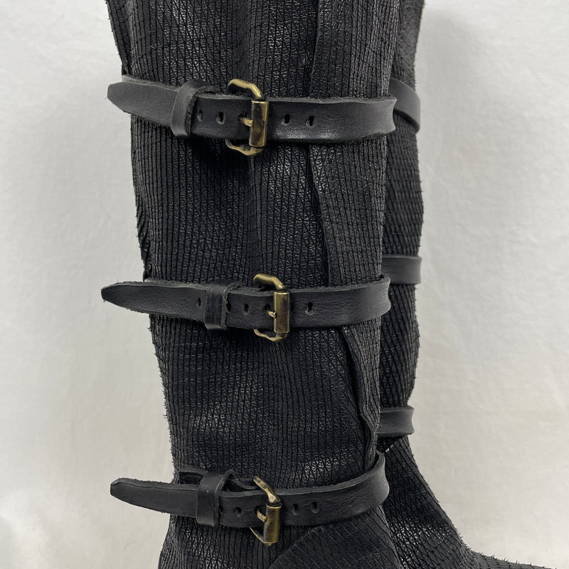 A.S.98 Buckle Strap Knee High Boots