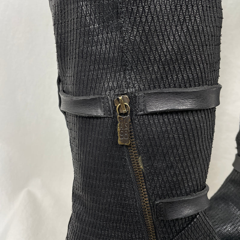 A.S.98 Buckle Strap Knee High Boots