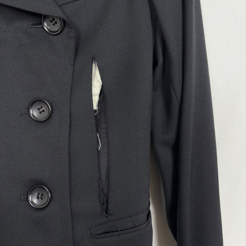 2011 Comme Des Garcons Homme Plus Slashed Military Blazer