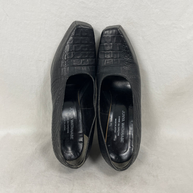 00s Junya Watanabe Square Toe Croc Heels