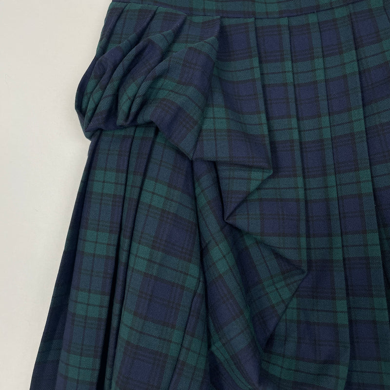 Y/Project Ruffled Pleated Plaid Skirt