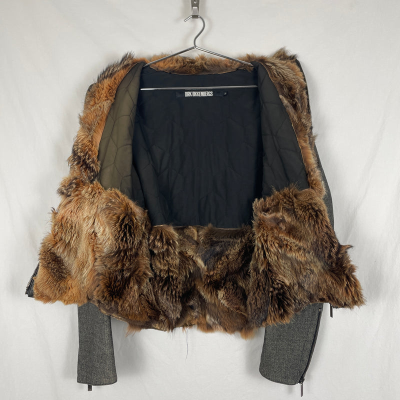 90s Dirk Bikkembergs Faux Fur Blouson Jacket