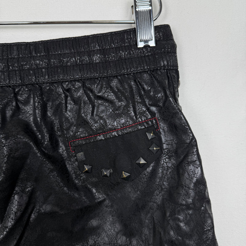 Diesel Pleather Mini Studded Swim Shorts
